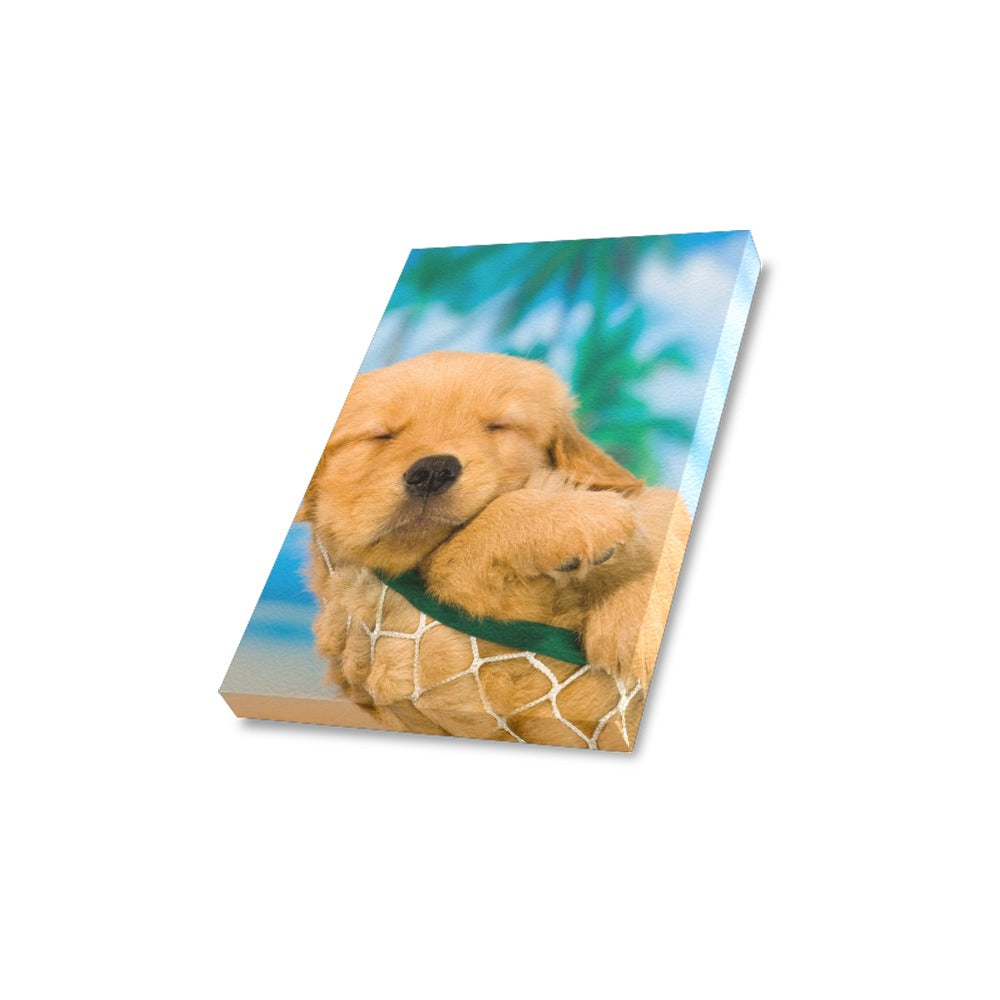 Lounge Puppy Canvas Print 8"x10"
