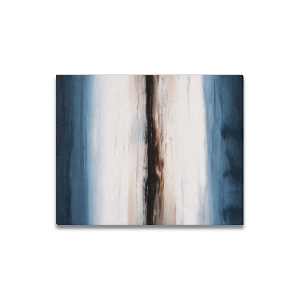 Abstract Blue Canvas Art Print 16"x20"