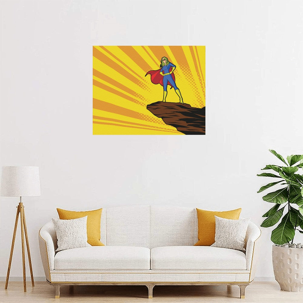 Super Girl Canvas Art Print 20"x16"