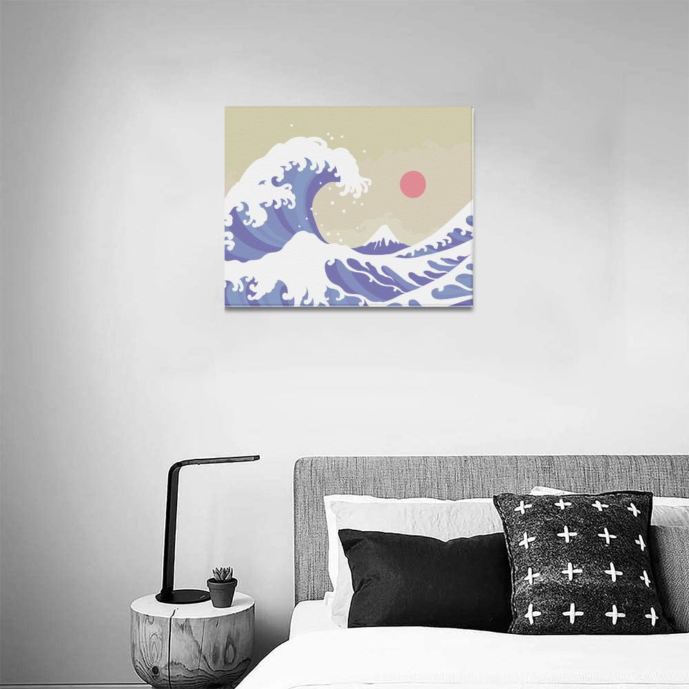 Kanagawa Wave Canvas Art Print 20"x16"