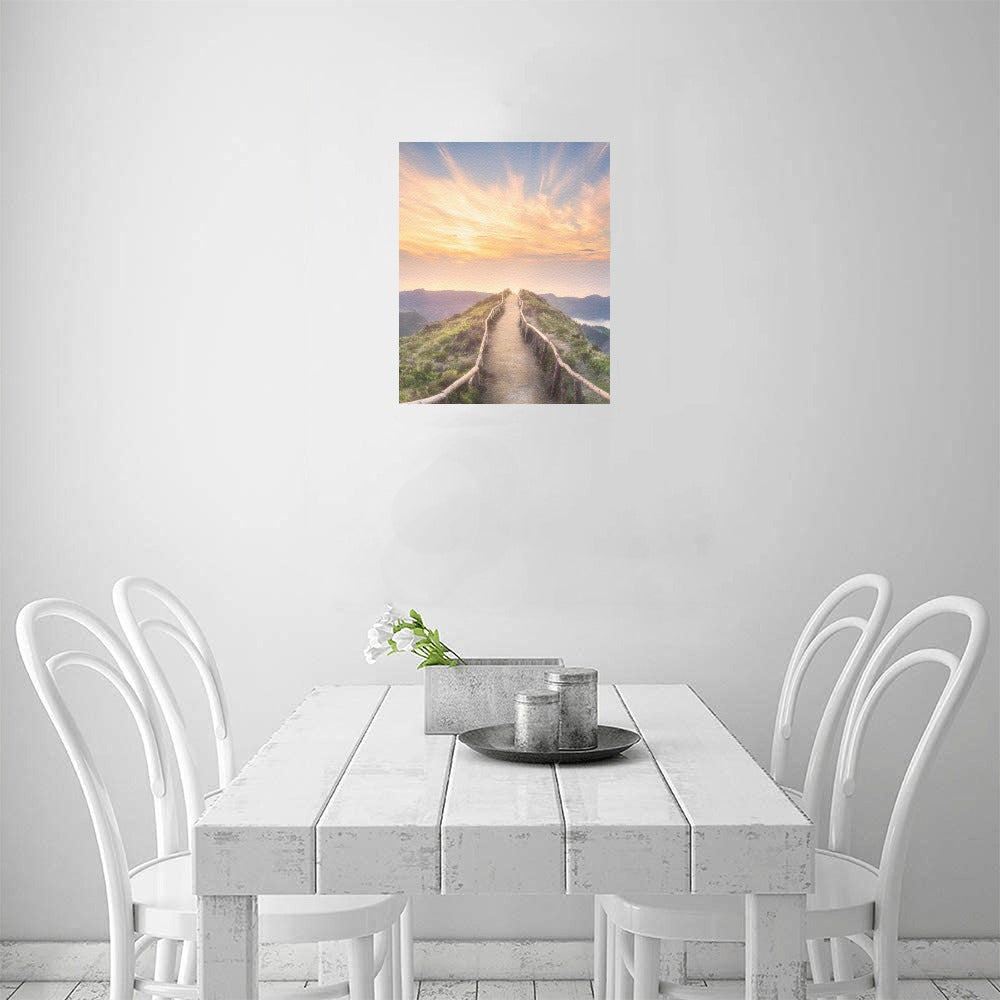 Sunset Pathway Canvas Art Print 8"x10"