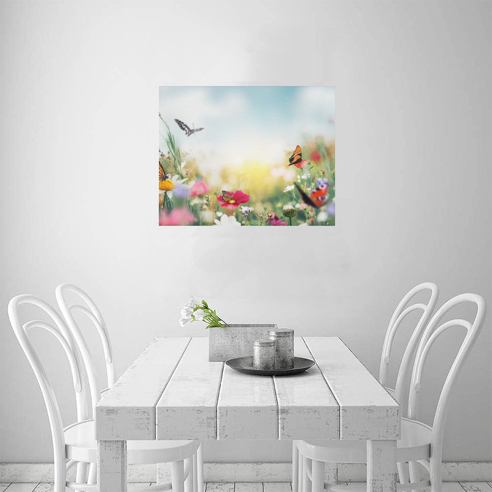 Butterfly Patch Canvas Art Print 20"x16"