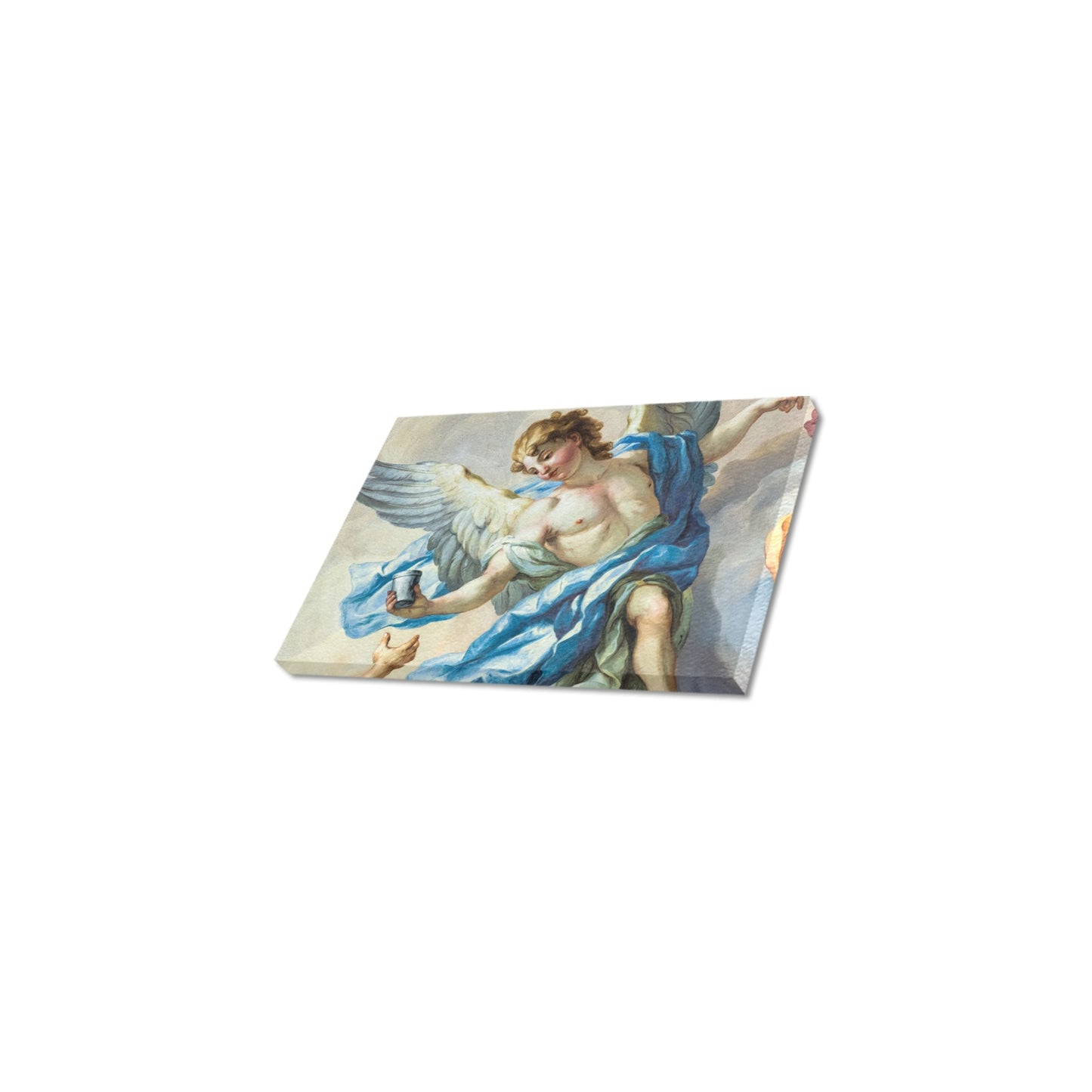 Angel Fresco Canvas Art Print 12"x8"