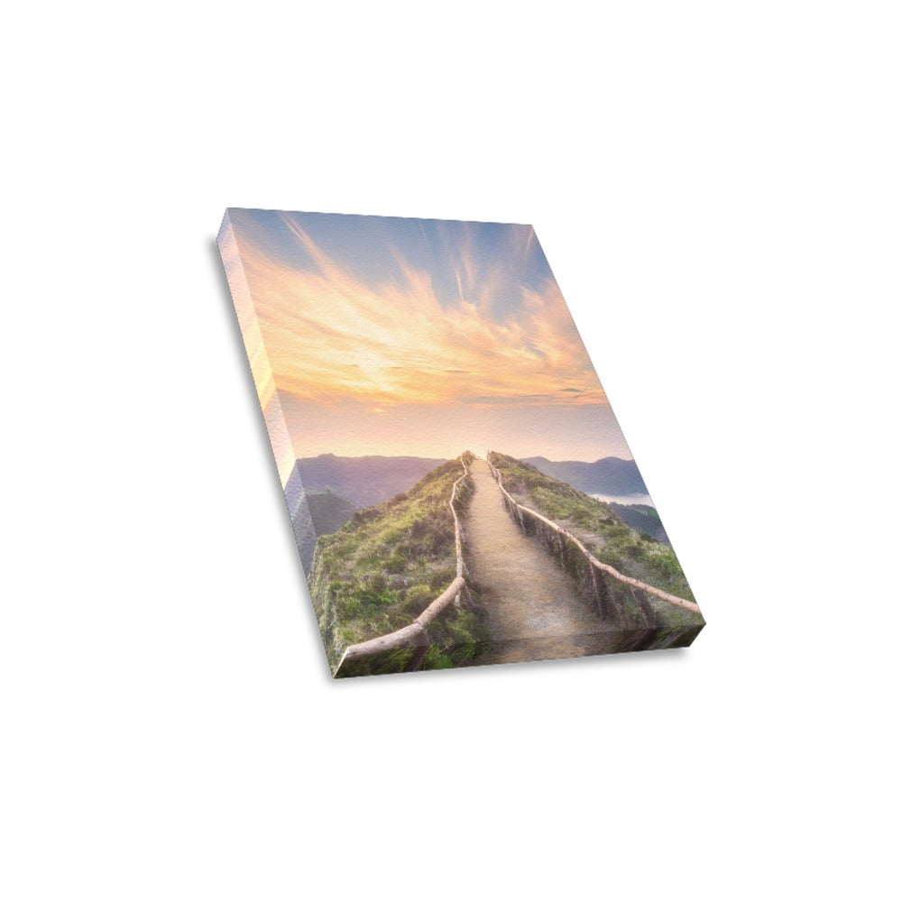 Sunset Pathway Canvas Art Print 8"x10"