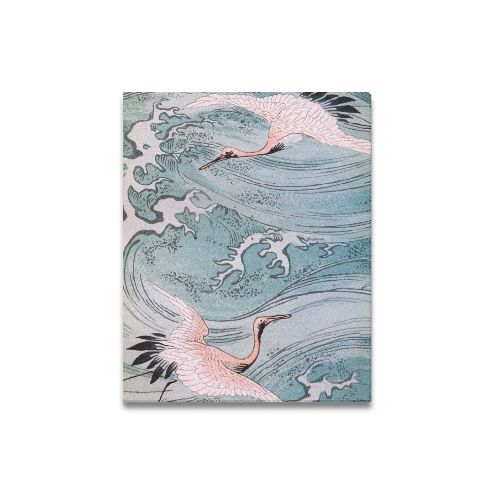 Manchurian Crane Canvas Art Print 16"x20"