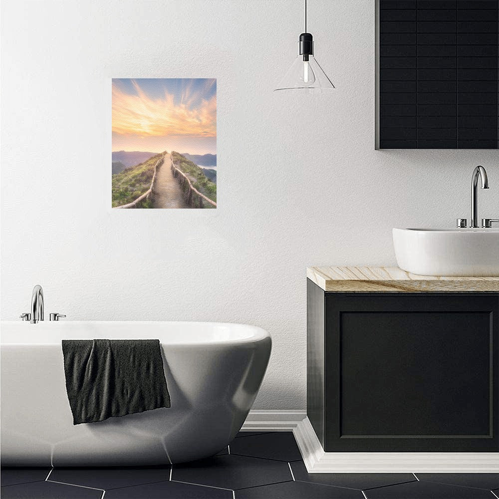 Sunset Pathway Canvas Art Print 8"x10"