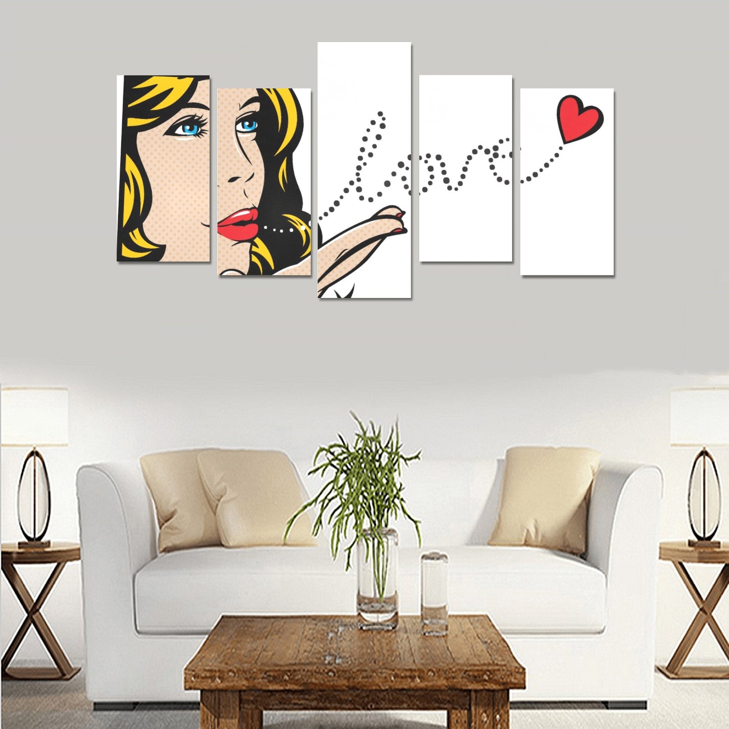 Canvas Wall Art Prints (No Frame) 5-Piece Set