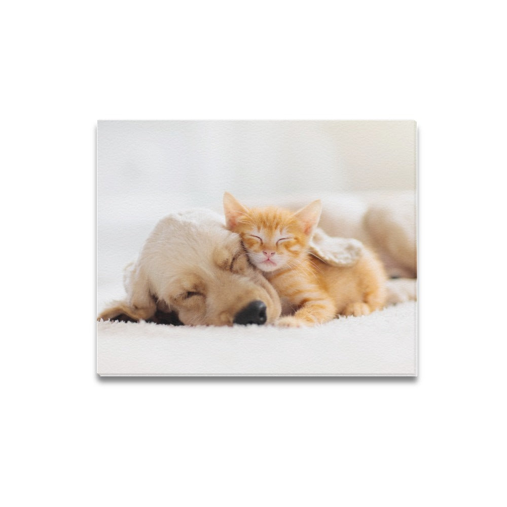 Cuteness Cuddle Canvas Art Print 20"x16"