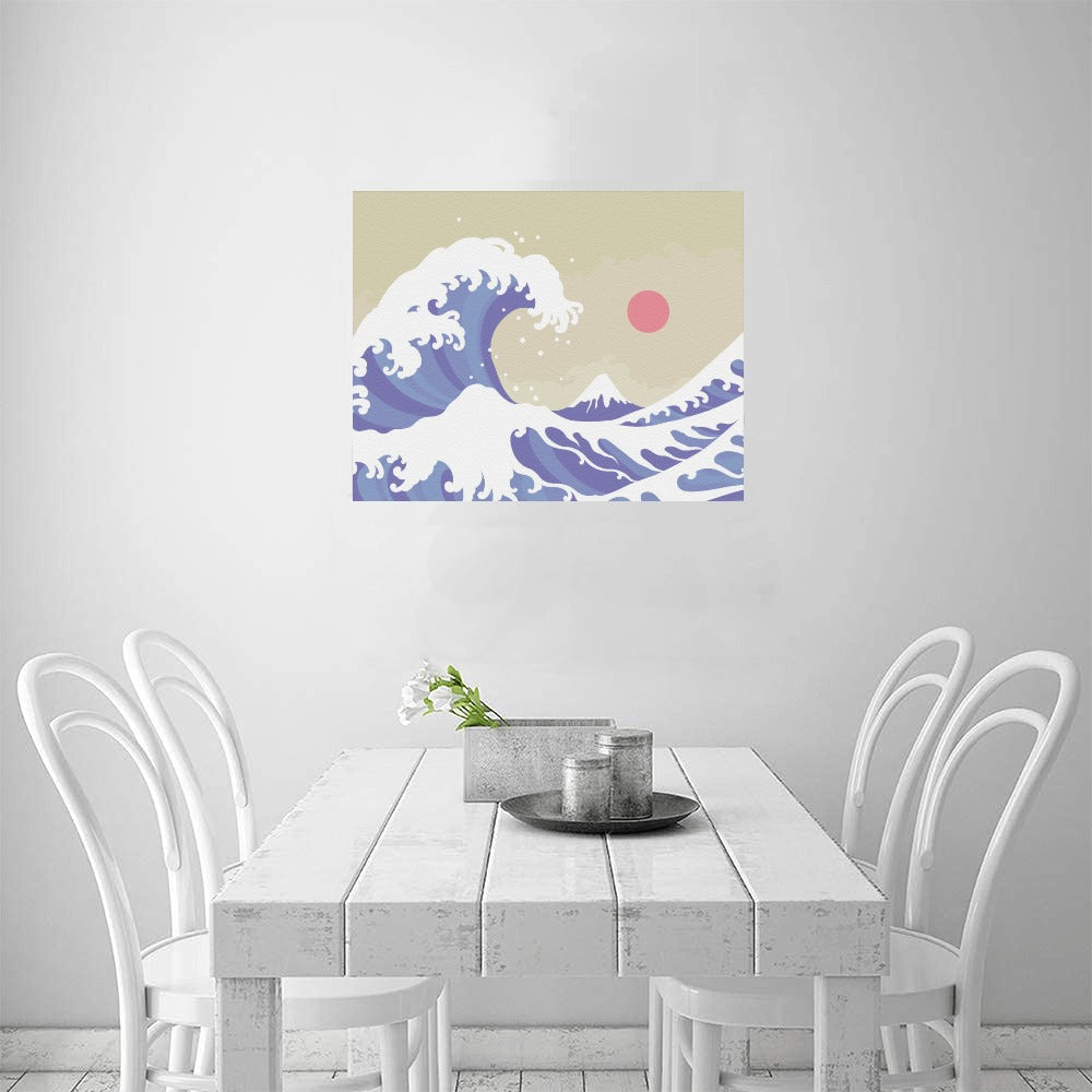 Kanagawa Wave Canvas Art Print 20"x16"