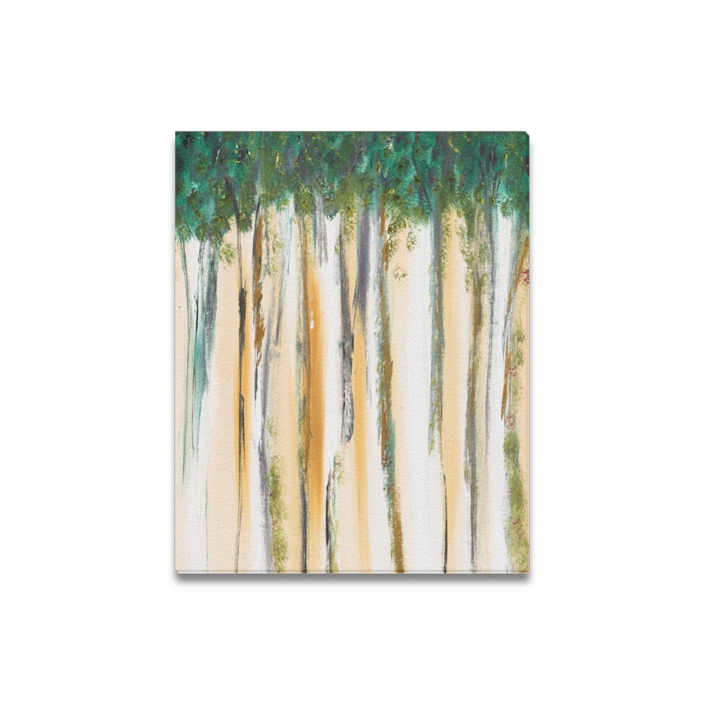 Abstract Trees Canvas Art Print 16"x20"